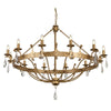 Windsor Twelve Light Chandelier in Gold Patina