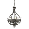 Windsor Four Light Pendant Chandelier in Graphite