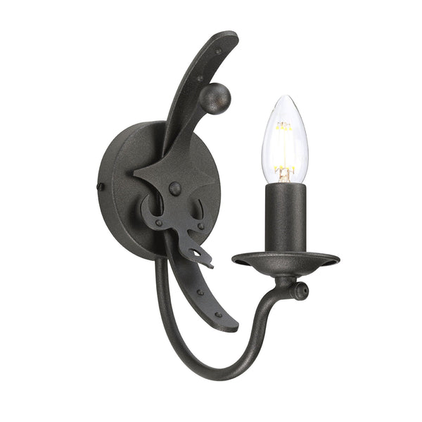 Windsor Single Wall Light in Graphite