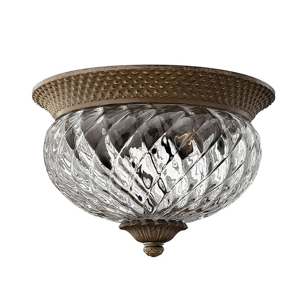 Plantation Small Flush Light in Pearl Bronze