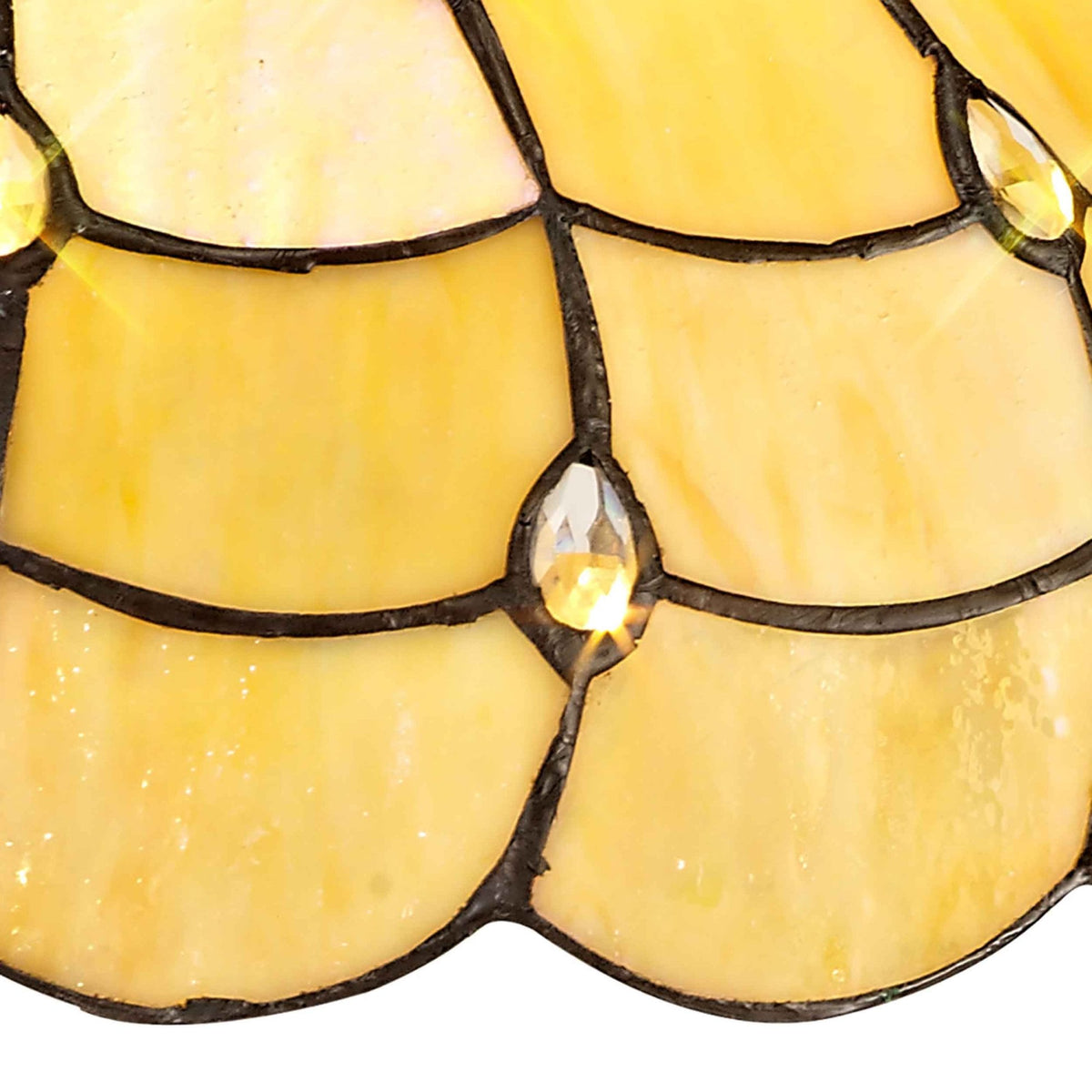 Beaworthy Tiffany Beige and Clear Crystal 30cm Non-electric Shade