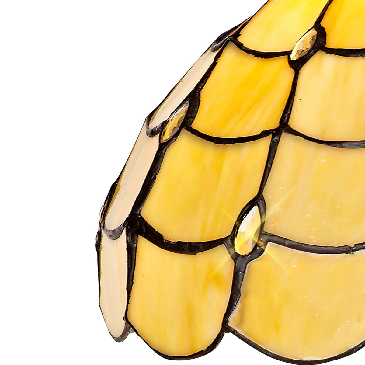 Beaworthy Tiffany Beige and Clear Crystal 30cm Non-electric Shade