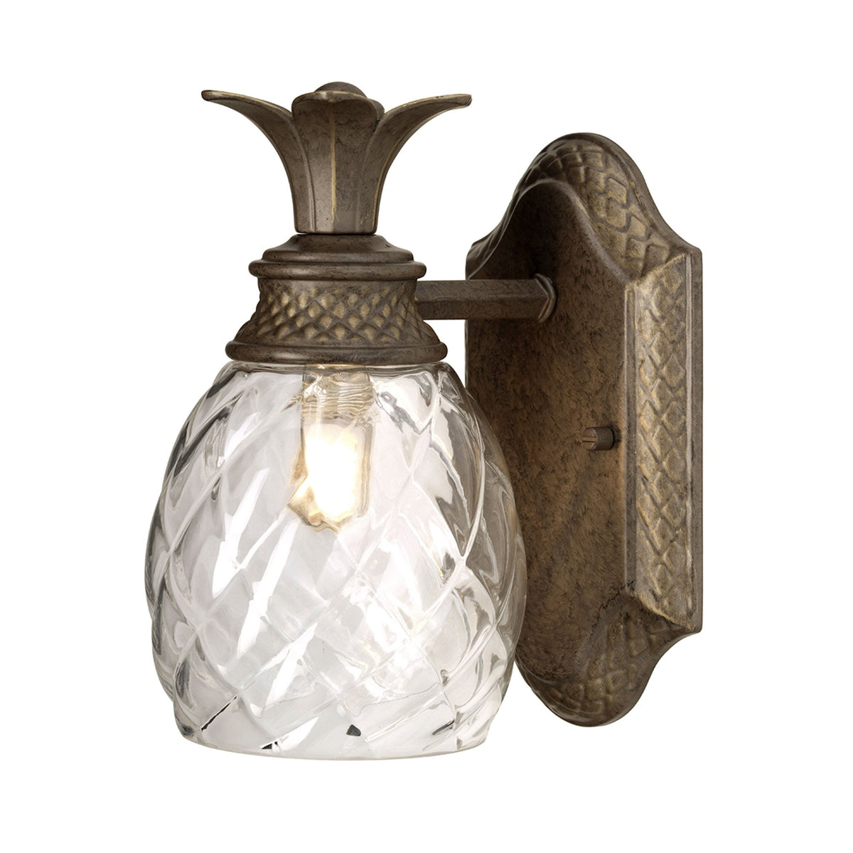 Plantation Bathroom Wall Light in Pearl Bronze