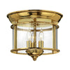 Gentry Flush Mount Light in Polished Solid Brass