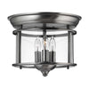 Gentry Flush Mount Light in Pewter