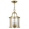 Gentry Four Light Medium Pendant in Polished Solid Brass