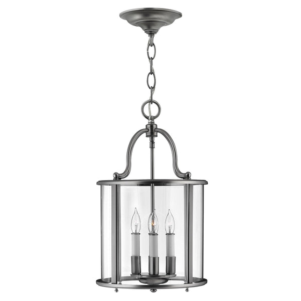 Gentry Four Light Medium Pendant in Pewter