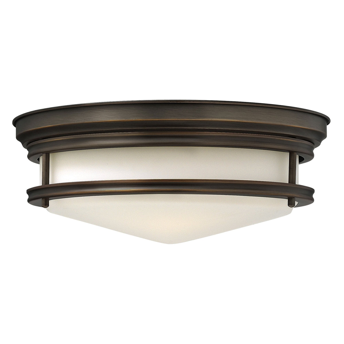 Hadley Three Light Flush Light in Oil Rubbed Bronze