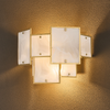 Glazeley Switched Wall Light with Faux Frosted Alabaster