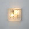 Jevington Small Wall Light in Brass with Frosted Glass