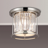 Torrington IP44 360mm Ceiling Light in Polished Nickel with Clear Crystals