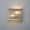 Jevington Small Wall Light in Black with Smoke Brown Glass