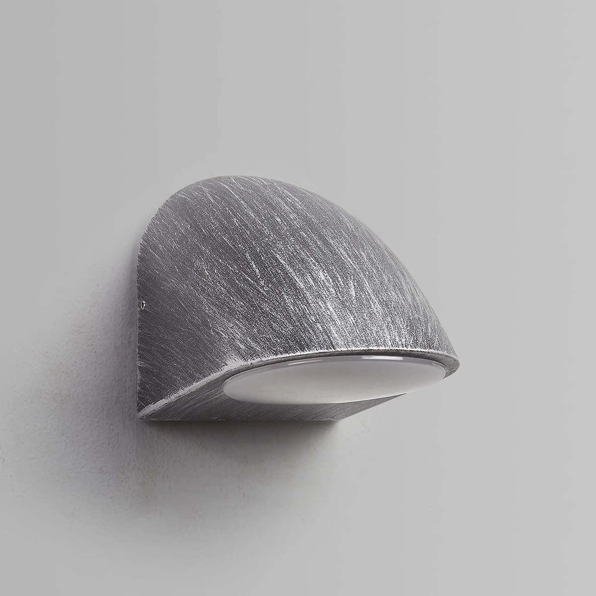 Kelso IP54 Exterior Wall Light in Black & Brushed Silver