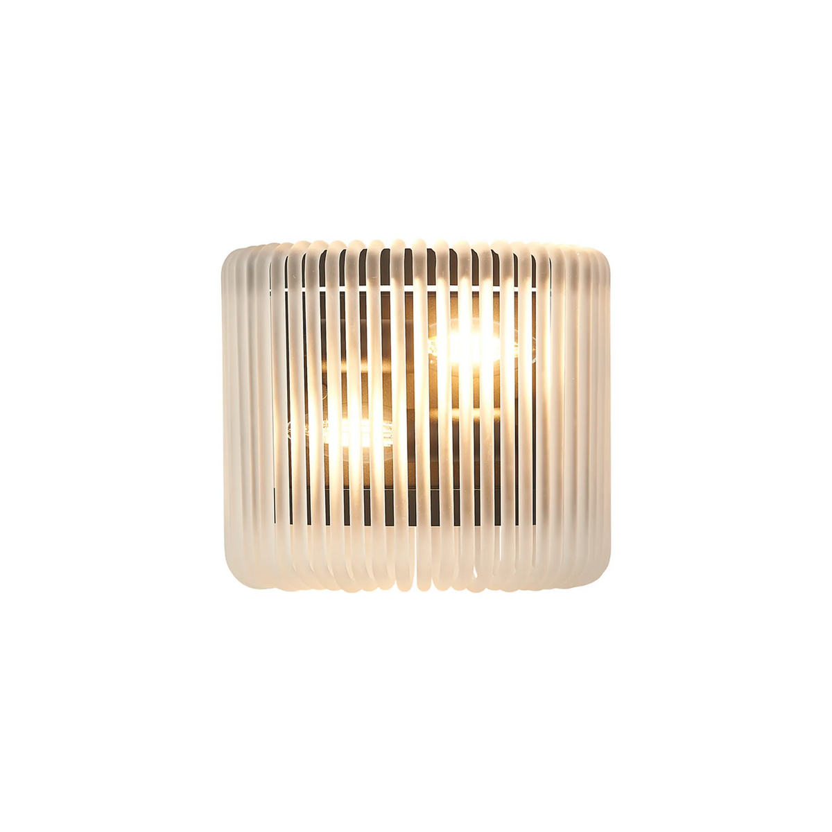 Jevington Small Wall Light in Black with Frosted Glass