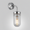 Murston IP44 Exterior Wall Light in Polished Chrome with Clear Glass