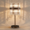 Eckington Table Lamp in Matt Bronze with Clear Glass Rods
