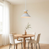 Cargan Single Drop Pendant in Satin White