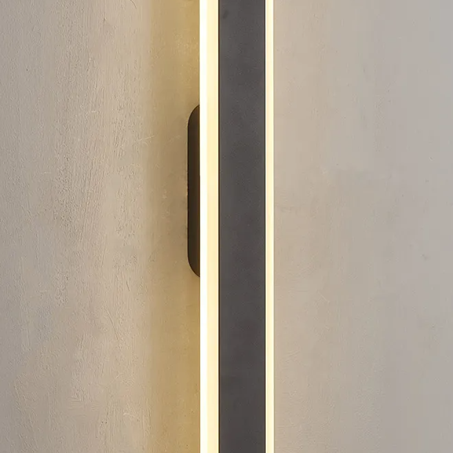 Kemberton 800 19w LED Linear Rectangle Exterior Wall Light in Dark Grey