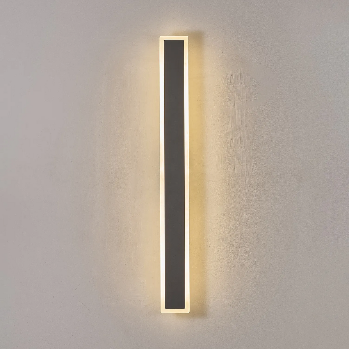 Kemberton 800 19w LED Linear Rectangle Exterior Wall Light in Dark Grey