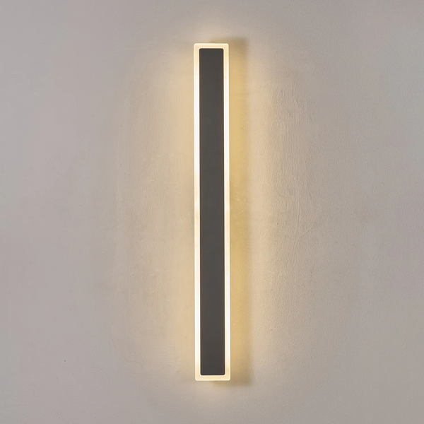 Kemberton 800 19w LED Linear Rectangle Exterior Wall Light in Dark Grey