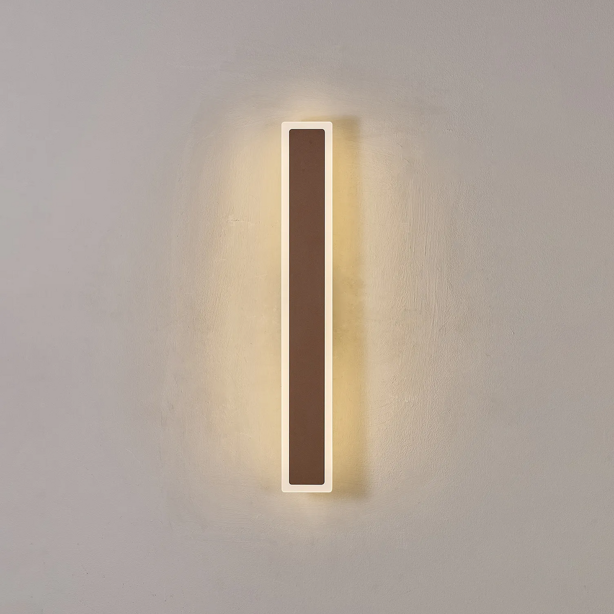 Kemberton 600 17w LED Linear Rectangle Exterior Wall in Dark Brown