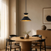 Cargan Single Drop Pendant in Satin Black