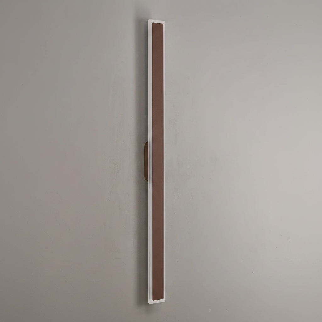 Kemberton 1200 28w LED Linear Rectangle Exterior Wall Light in Dark Brown