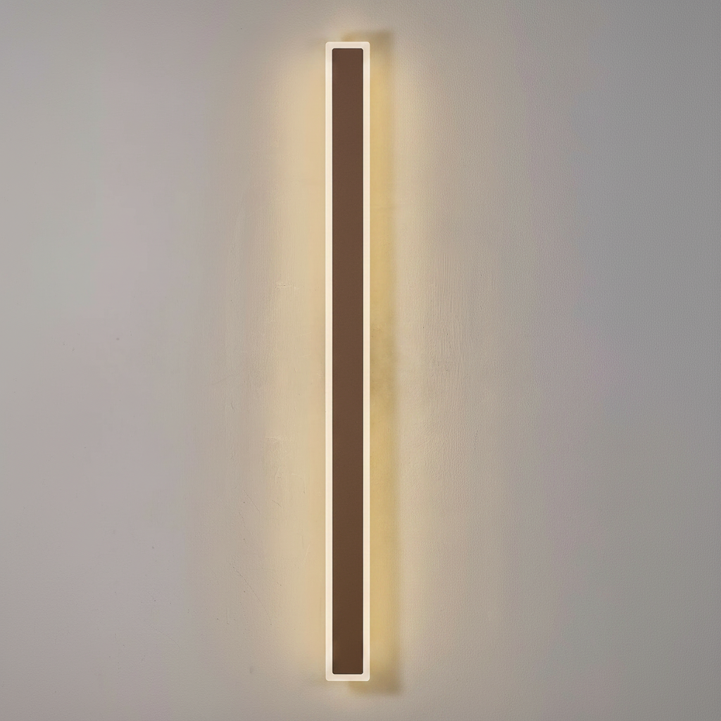 Kemberton 1200 28w LED Linear Rectangle Exterior Wall Light in Dark Brown