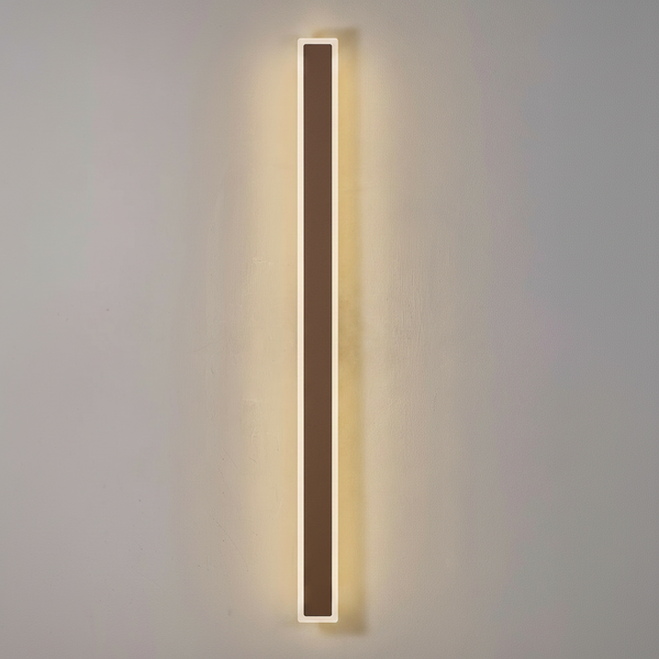 Kemberton 1200 28w LED Linear Rectangle Exterior Wall Light in Dark Brown