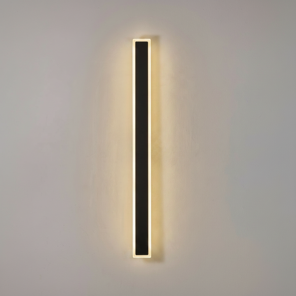 Kemberton 1000 22w LED Linear Rectangle Exterior Wall Light in Black