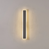Kemberton 600 17w LED Linear Rectangle Exterior Wall Light in Dark Grey
