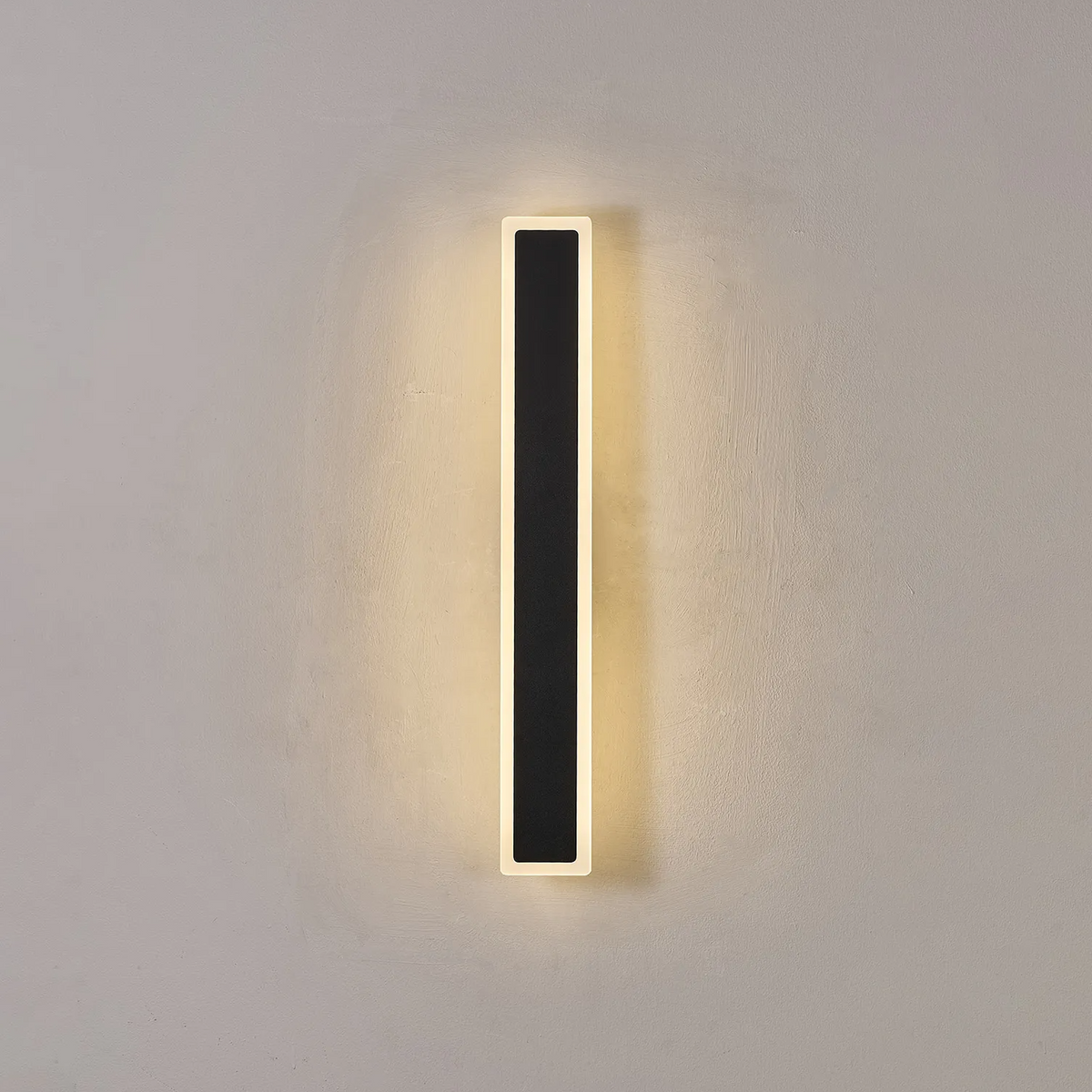 Kemberton 600 17w LED Linear Rectangle Exterior Wall Light in Black