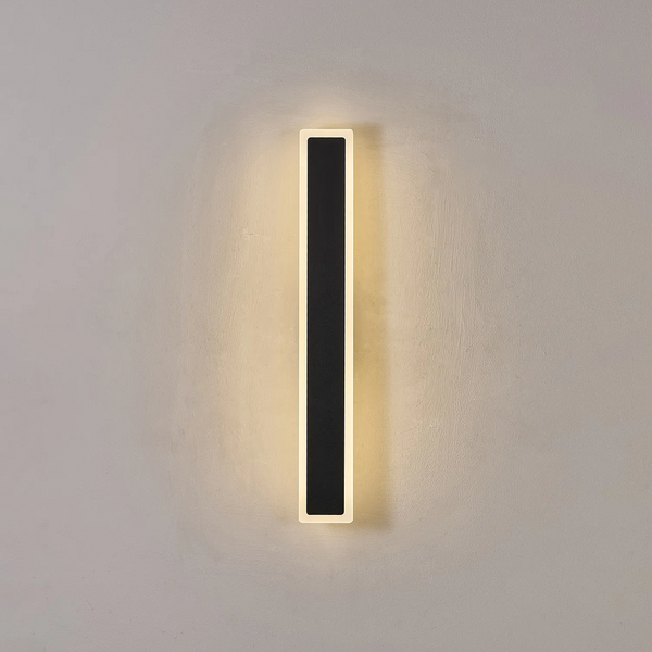 Kemberton 600 17w LED Linear Rectangle Exterior Wall Light in Black