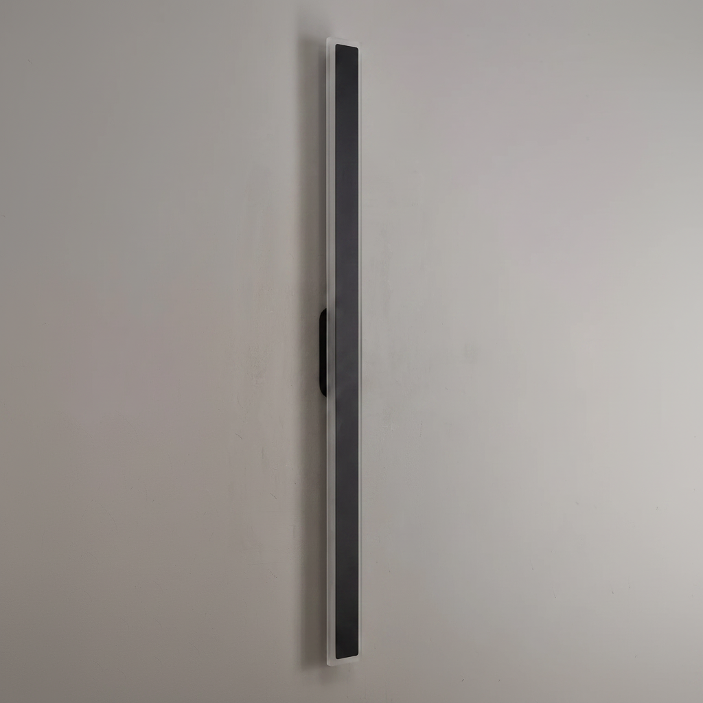 Kemberton 1200 28w LED Linear Rectangle Exterior Wall Light in Black