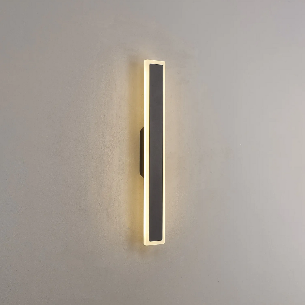 Kemberton 600 17w LED Linear Rectangle Exterior Wall Light in Dark Grey
