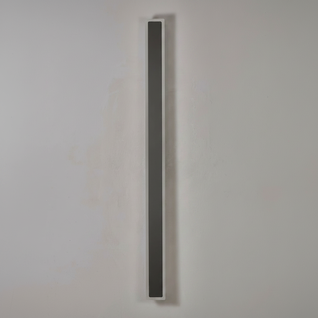 Kemberton 1200 28w LED Linear Rectangle Exterior Wall Light in Dark Grey