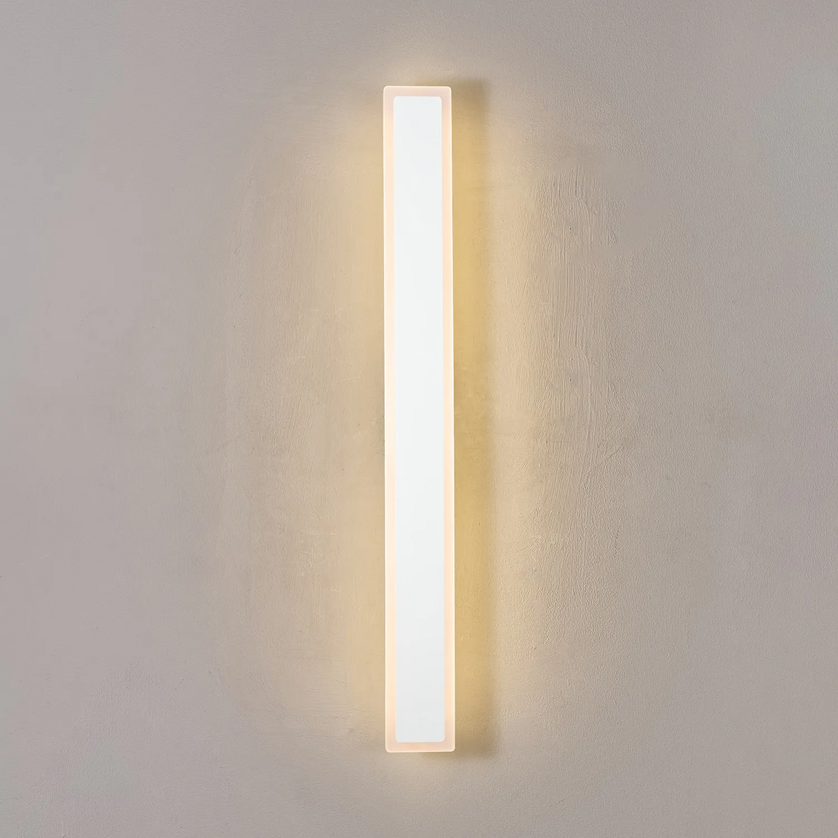 Kemberton 800 19w LED Linear Rectangle Exterior Wall Light in Sand White