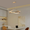Amble Loop Dimmable LED Linear Pendant in Gold