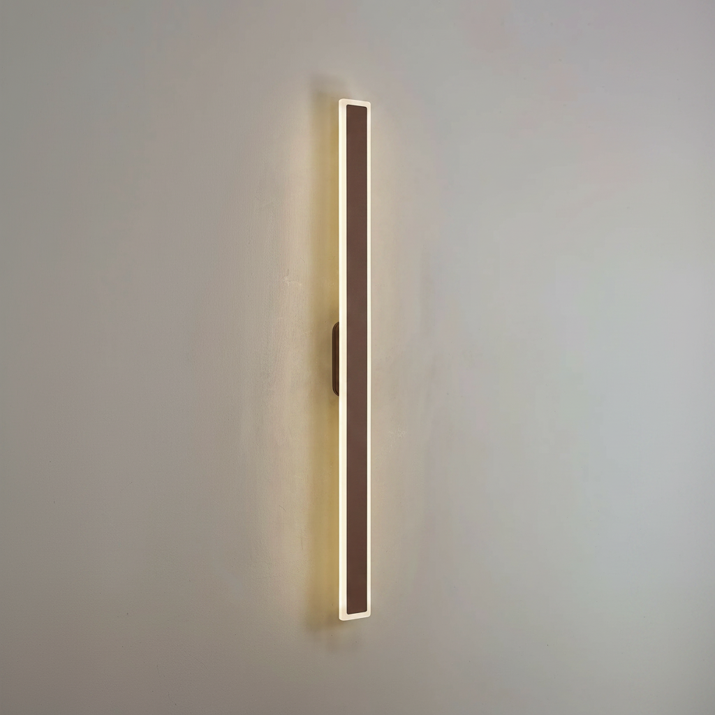 Kemberton 1000 22w LED Linear Rectangle Exterior Wall Light in Dark Brown
