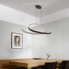 Amble Loop Dimmable LED Linear Pendant in Dark Grey