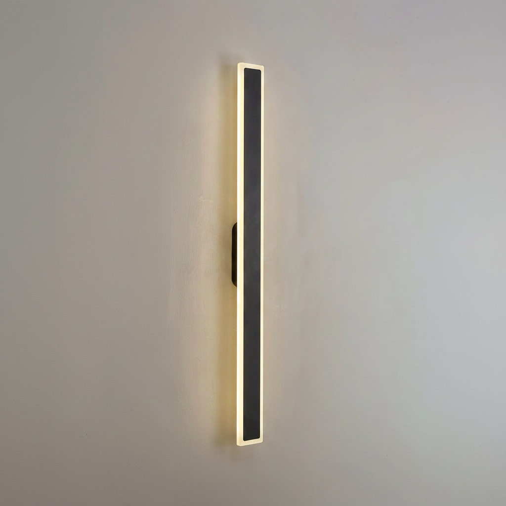 Kemberton 1000 22w LED Linear Rectangle Exterior Wall Light in Black