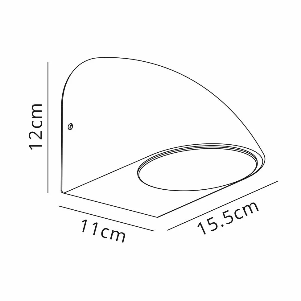 Kelso IP54 Exterior Wall Light in Dark Brown
