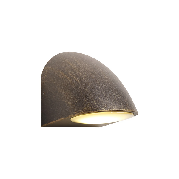 Kelso IP54 Exterior Wall Light in Black & Brushed Gold