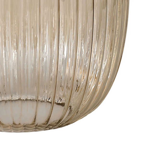 Atherington 20cm Almond Ribbed Champagne Glass Shade