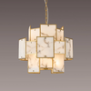 Glazeley 450mm Pendant with Faux Grey Alabaster