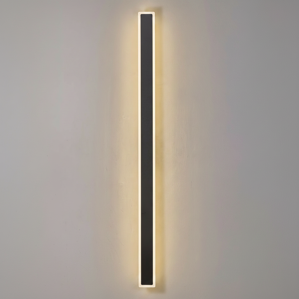 Kemberton 1400 28w LED Linear Rectangle Exterior Wall Light in Black
