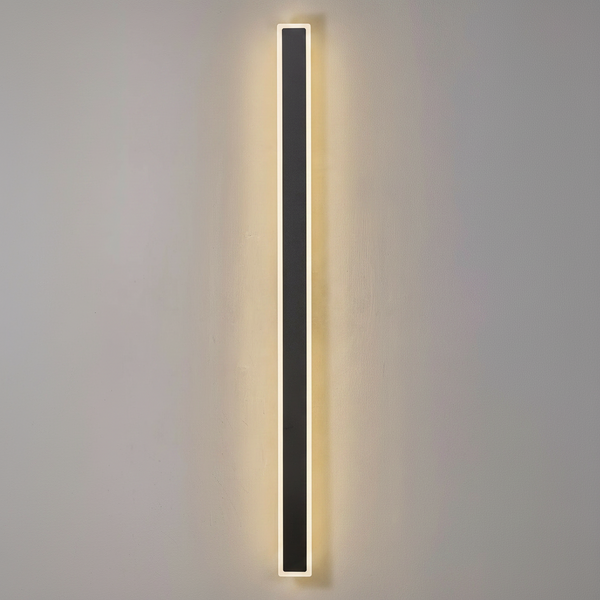 Kemberton 1400 28w LED Linear Rectangle Exterior Wall Light in Black