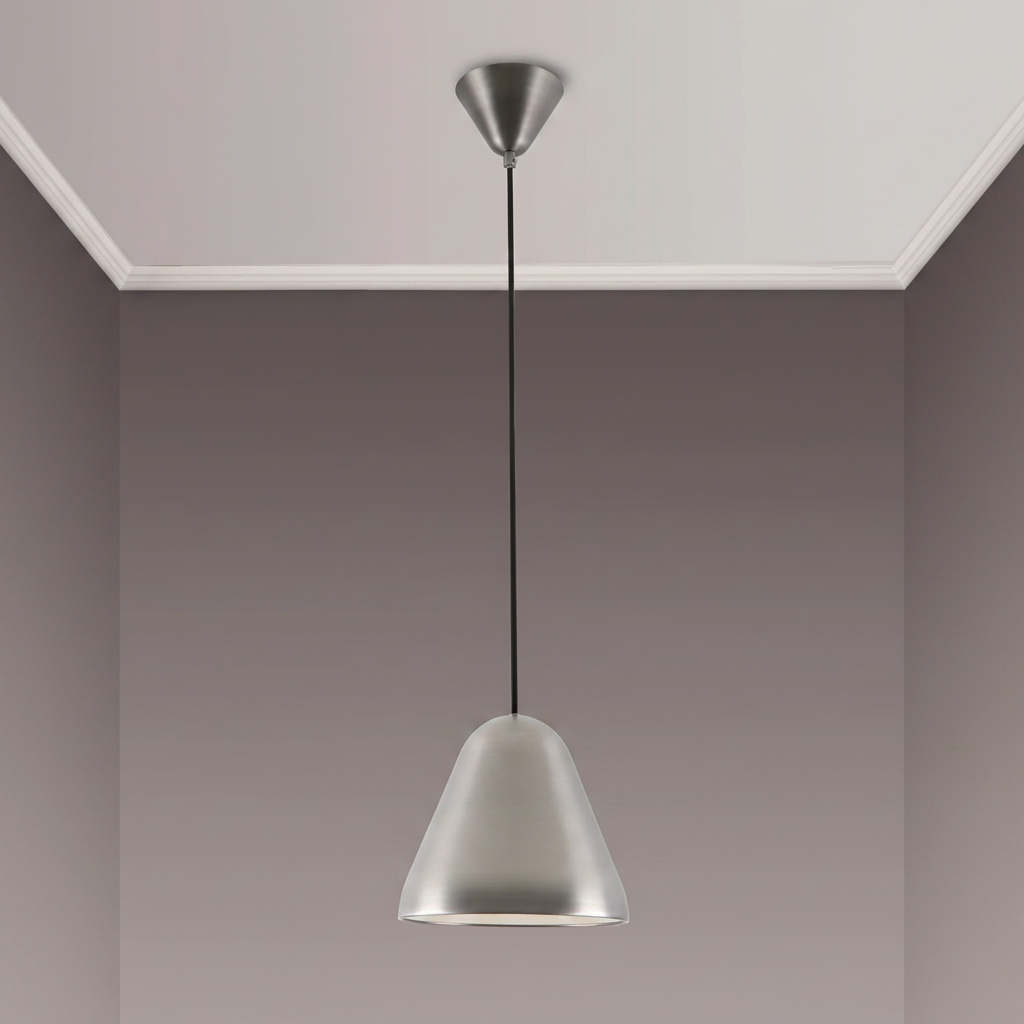 Tudeley 220mm Single Drop Pendant in Gunmetal