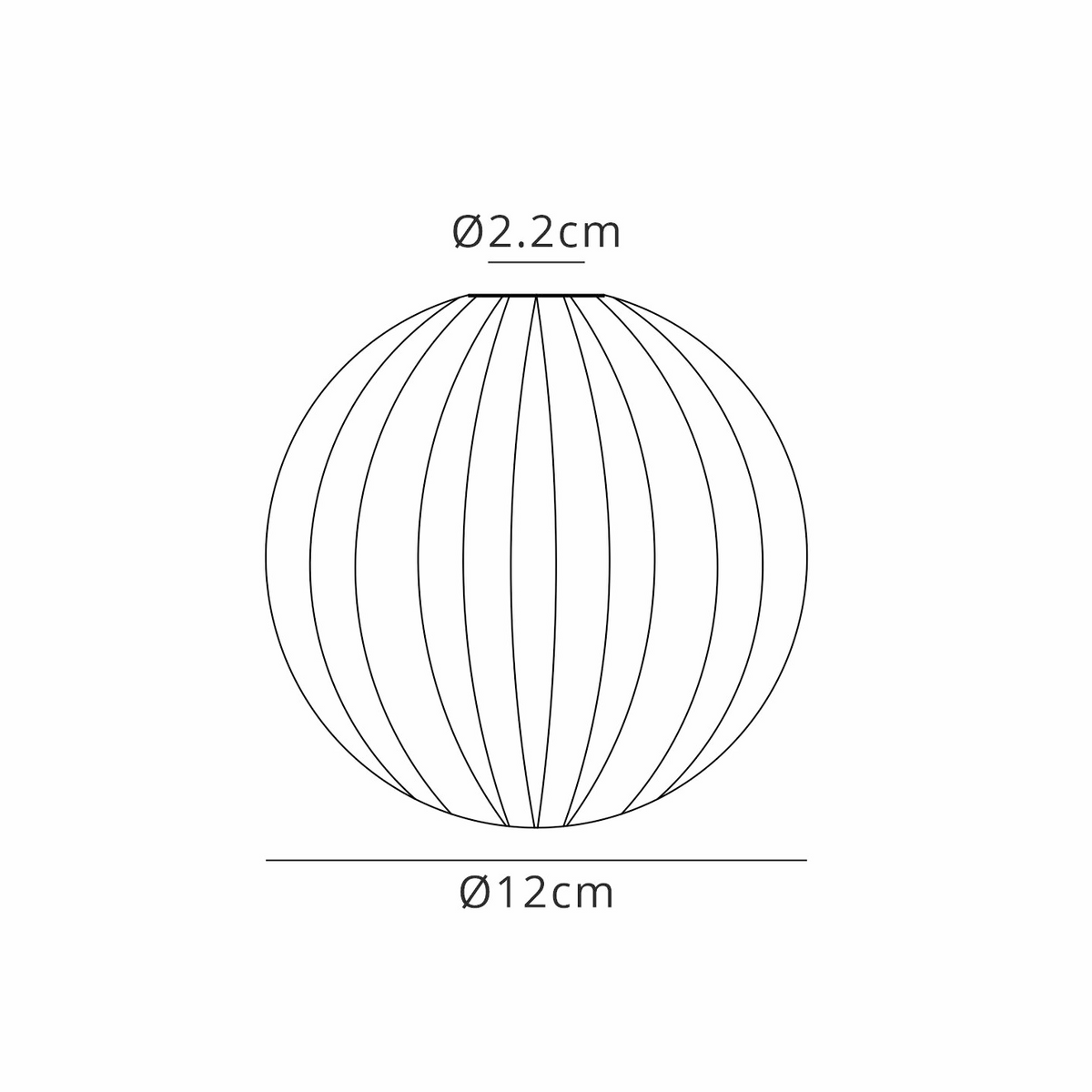 Tenterden 120mm Segment Round Opal Glass Diffuser