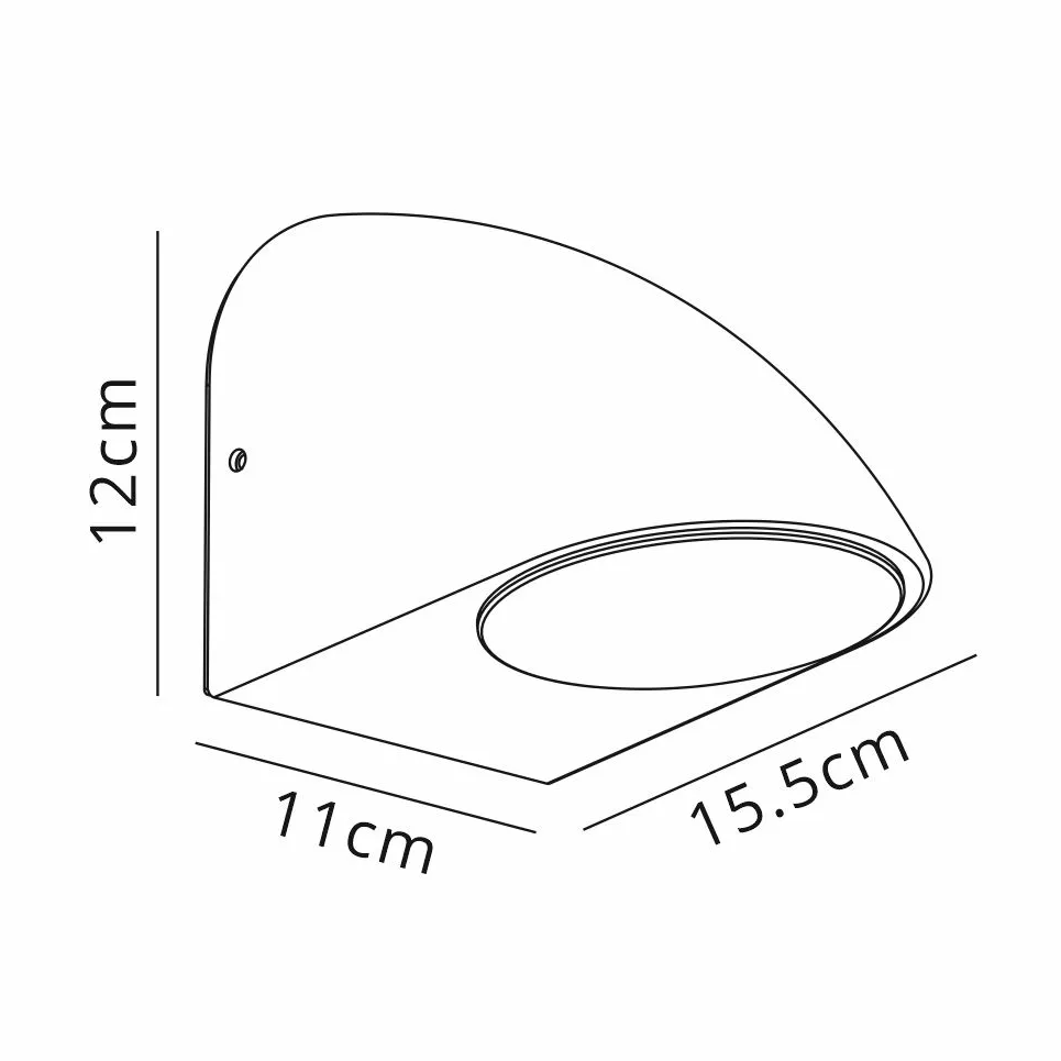 Kelso IP54 Exterior Wall Light in Matt Black